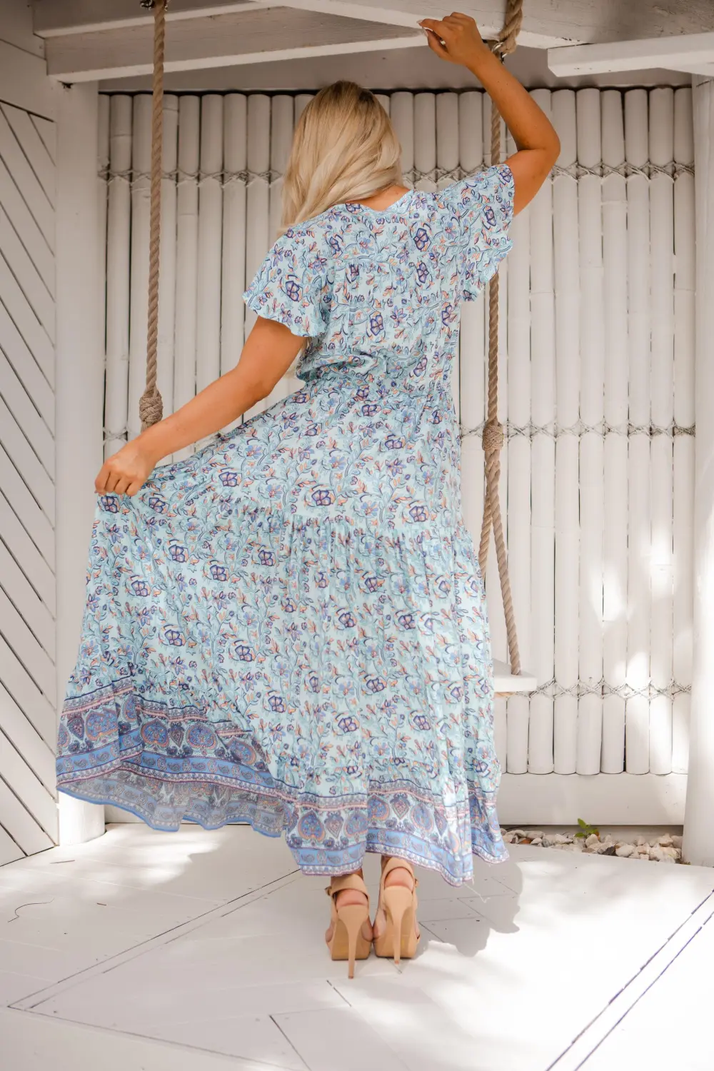 The Ember Dress - Paisley Blue