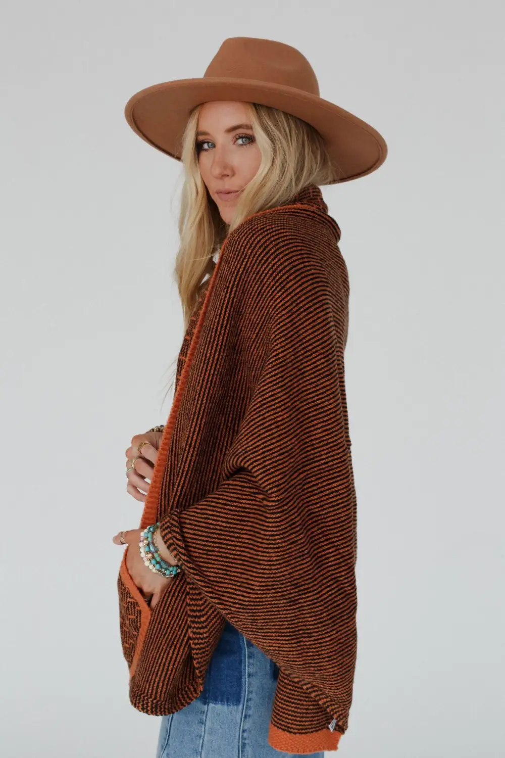 Blakely Cozy Knit Shawl - Camel