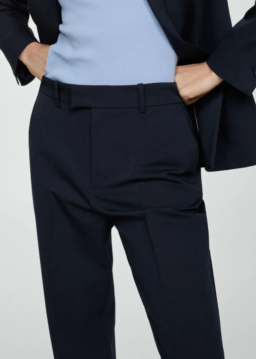 Straight suit pants