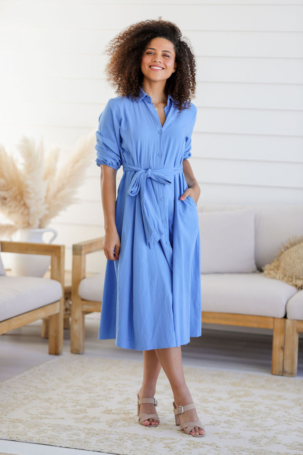 The Vienna Dress - Dodger Blue