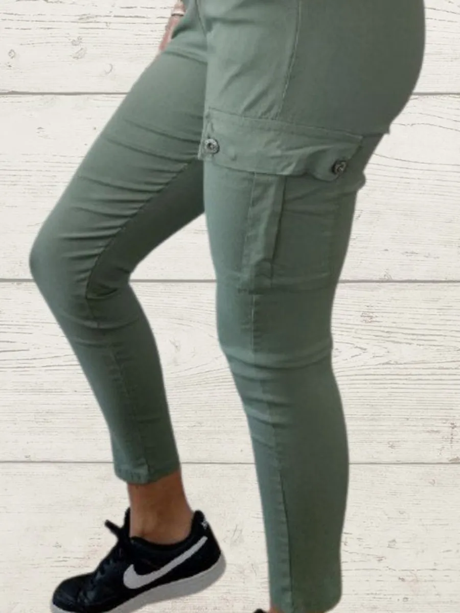 Women's Casual Elastic Rope Trousers