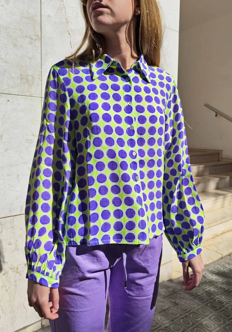 LIME DOTS MAGIA SHIRT