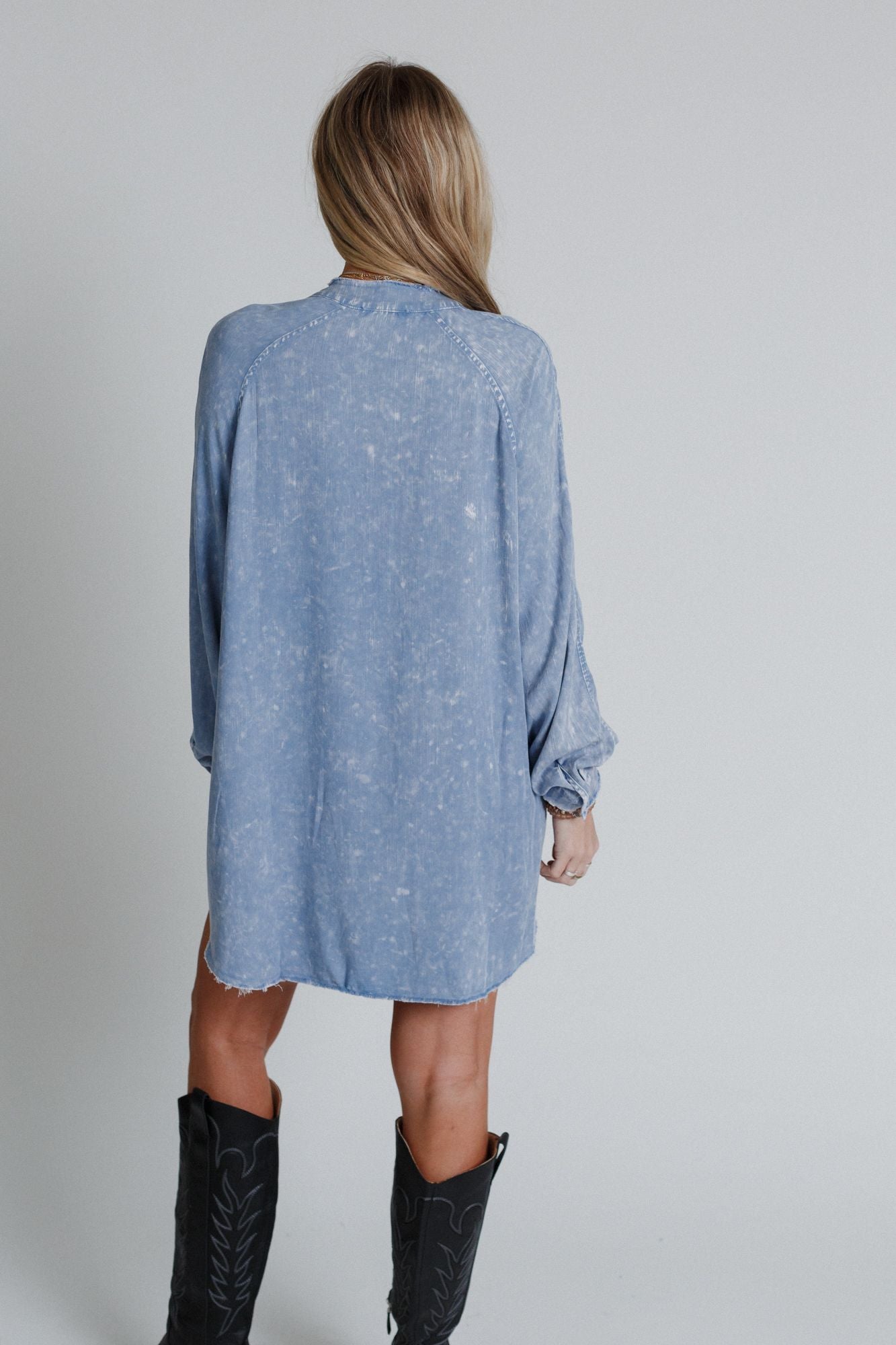 New Horizon Tunic Dress - Light Denim