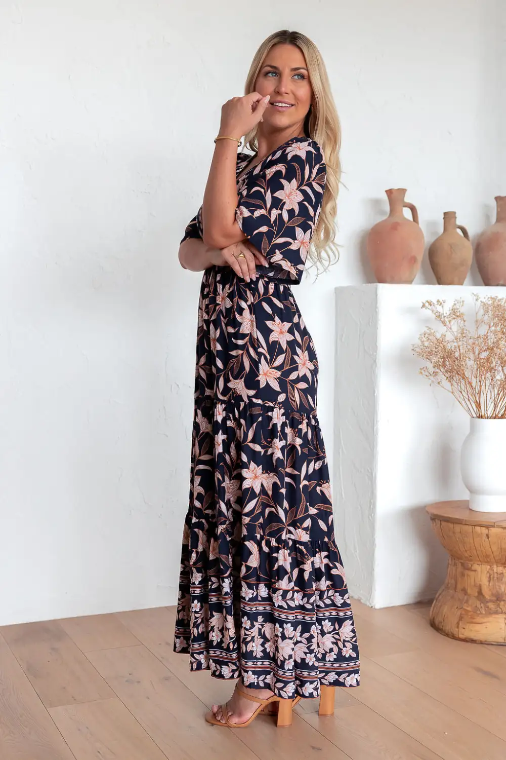 The Marina Dress - Royal Floral