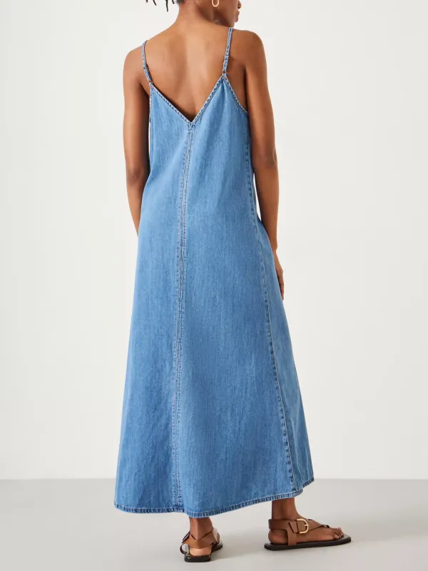 Saskia Denim Slip Maxi Dress