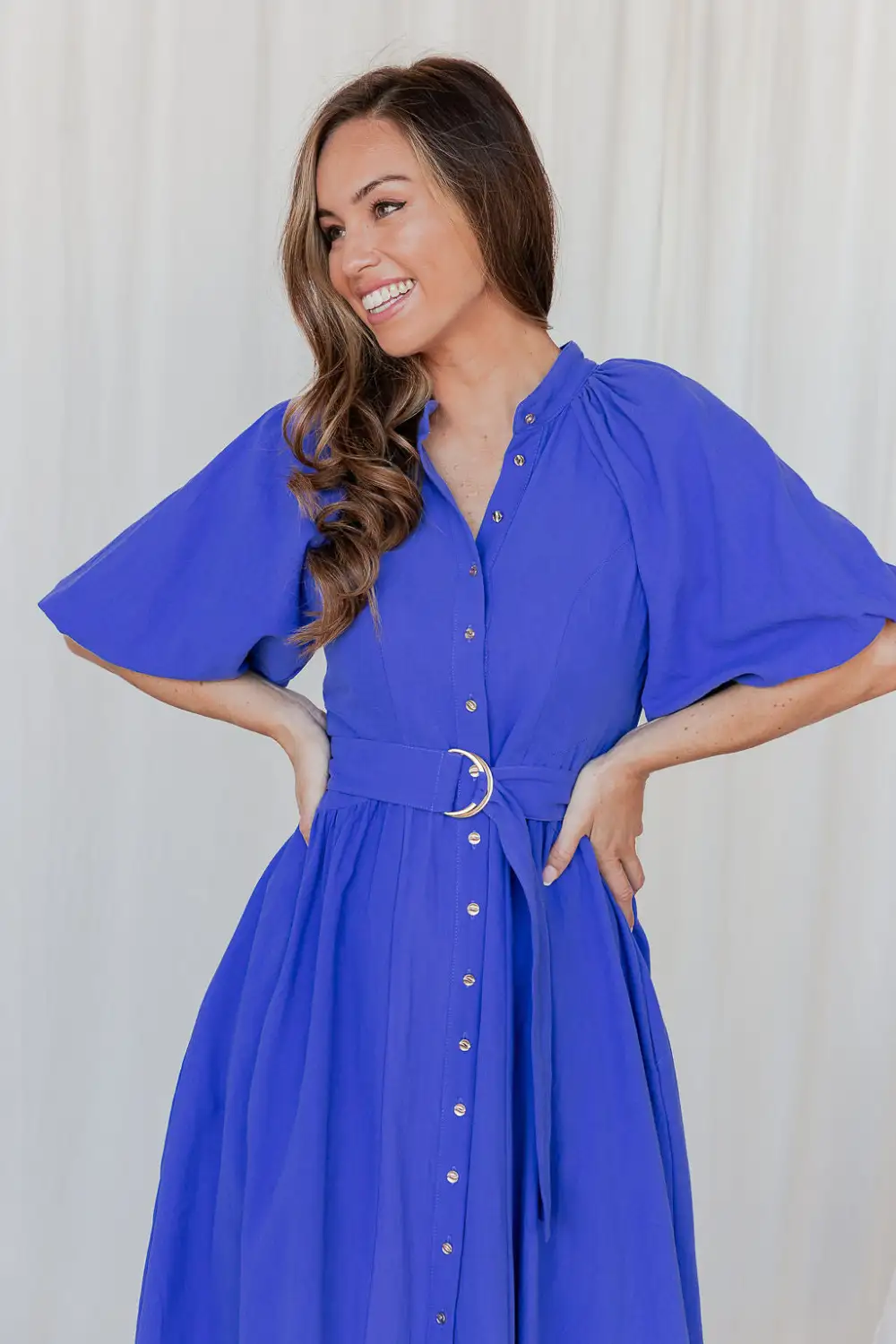 The Priya Dress - Blue Azure