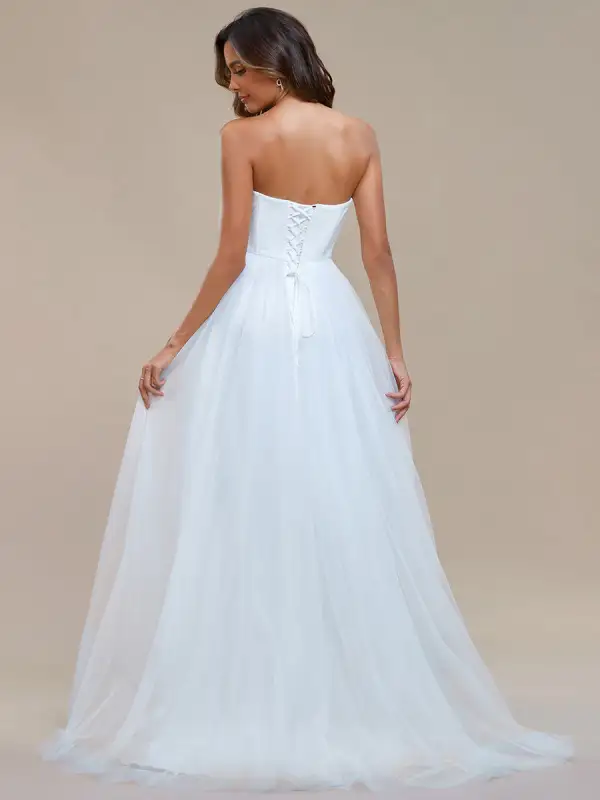 Simple Off Shoulder Mesh Wholesale Wedding Dresses