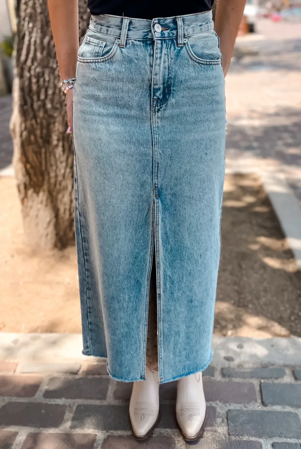 Avani Denim Skirt - Blue