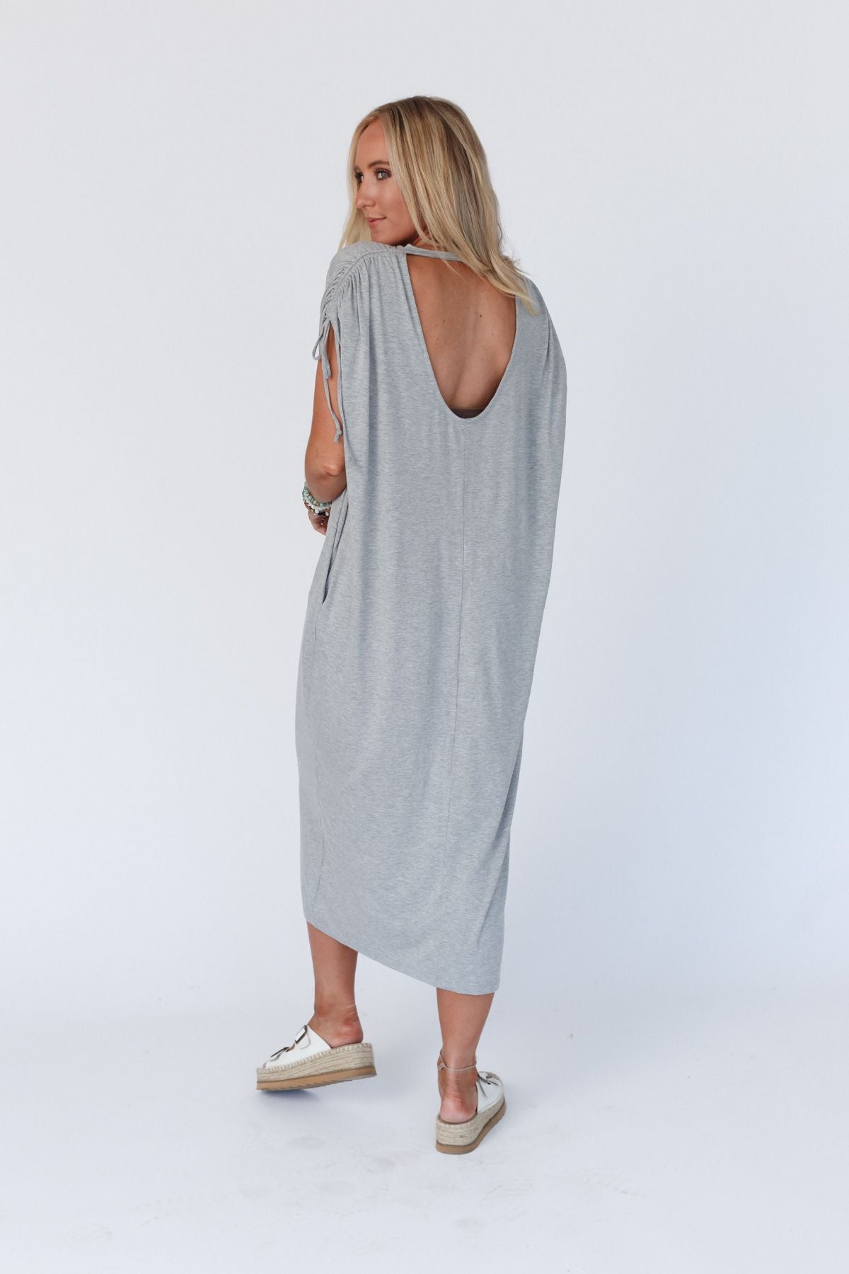 Luna Maxi Dress - Heather Gray