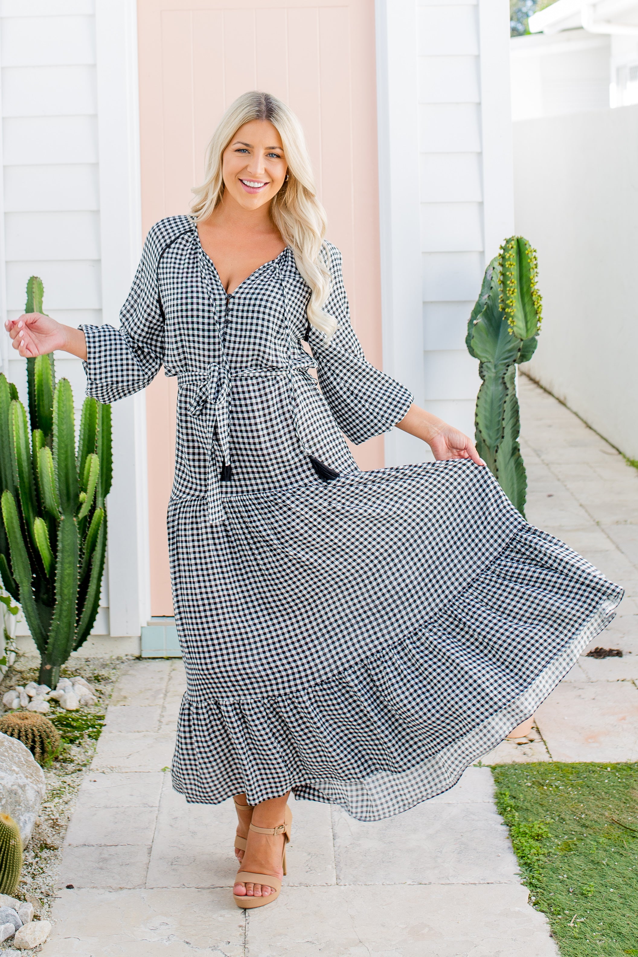 The Talulla Dress - Black Gingham