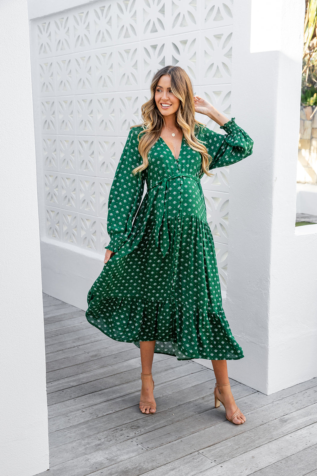 The Ophelia Dress - Highland Green