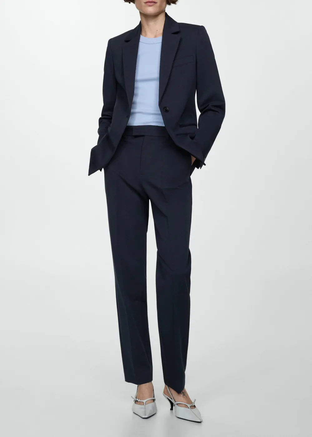 Straight suit pants