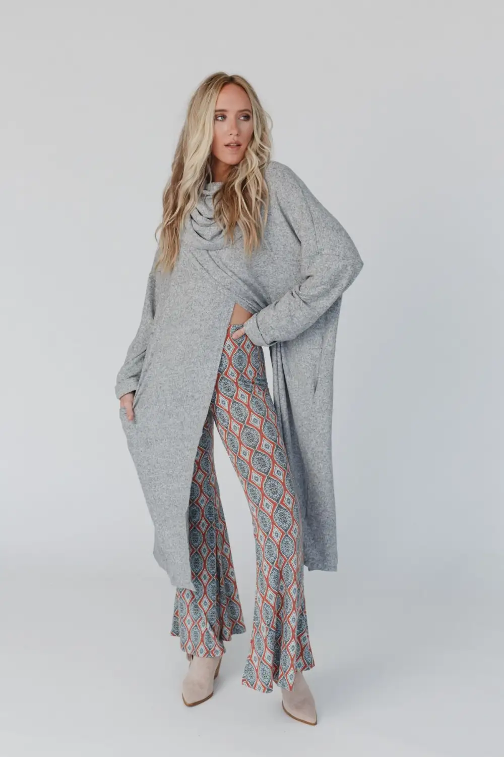 In Your Dreams Maxi Cardigan - Heather Gray