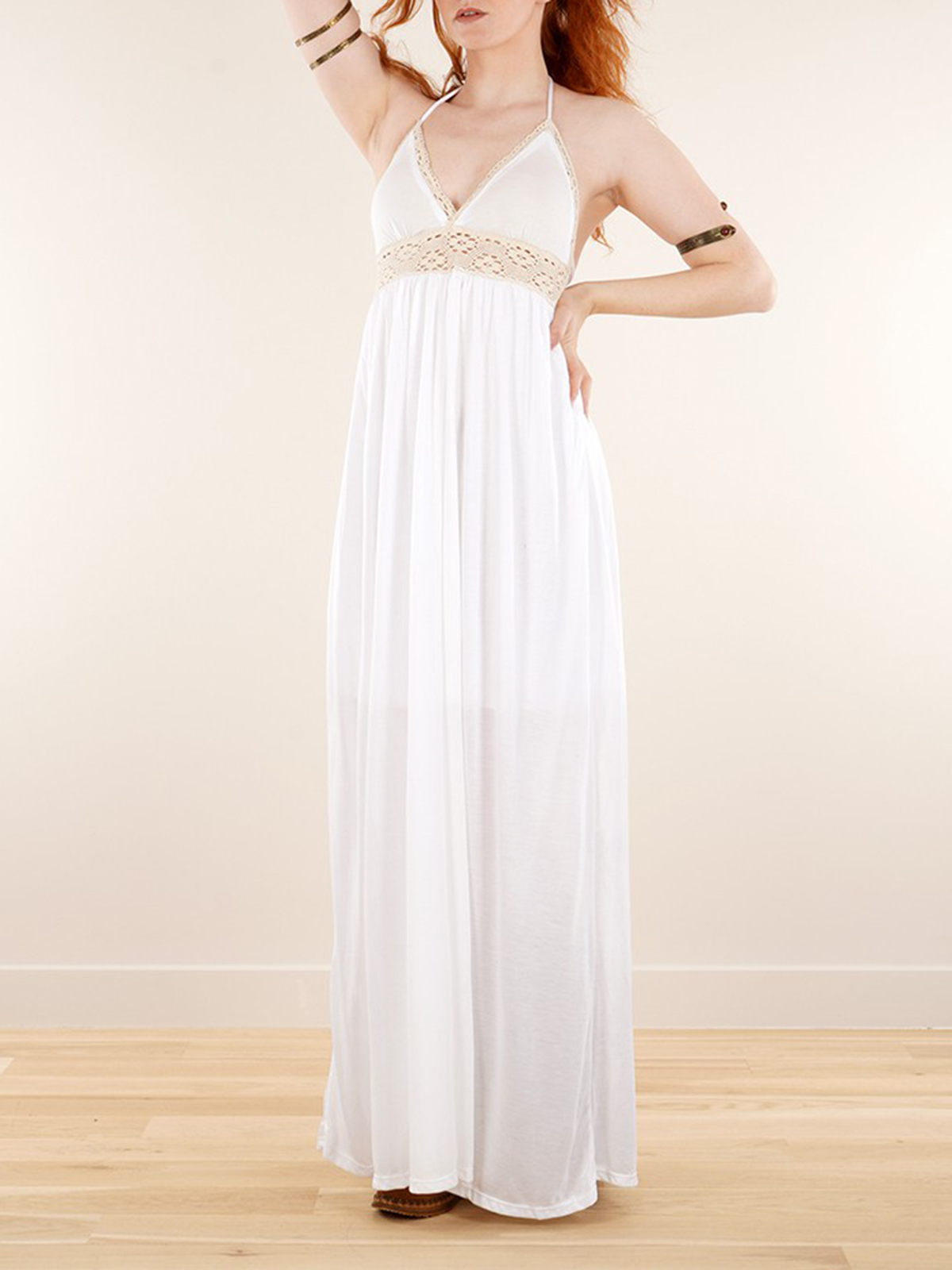 Strappy Bare Back Long Dress And Harem Pant Overalls