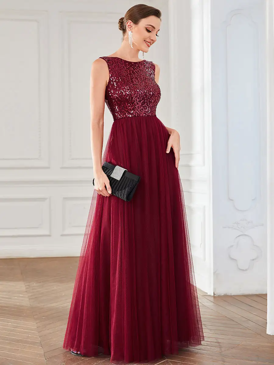 Bewitching Sleeveless Round Neck A Line Wholesale Evening Dresses