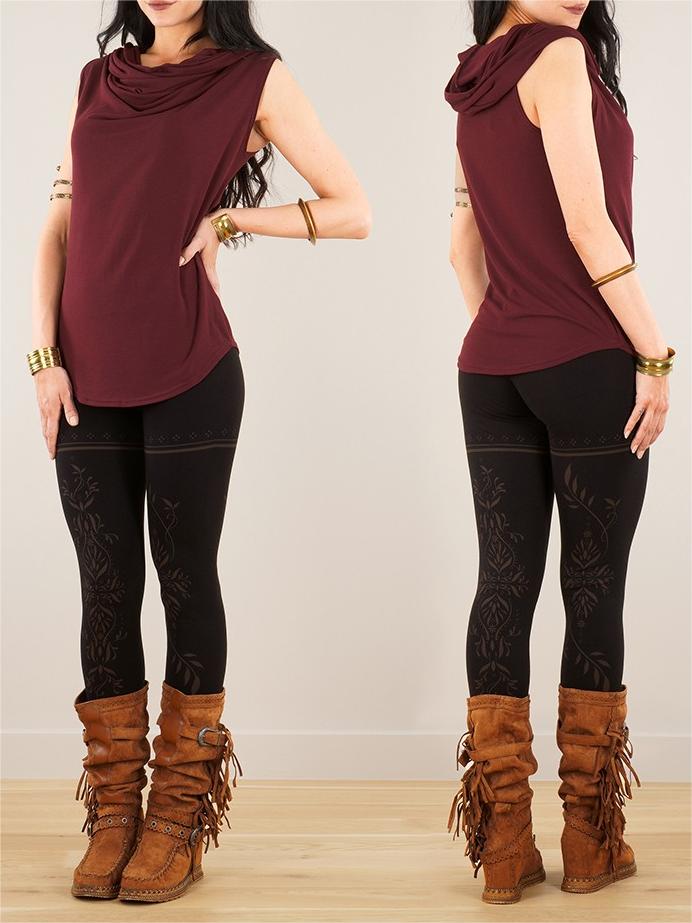 Cowl Neck Sleeveless Top