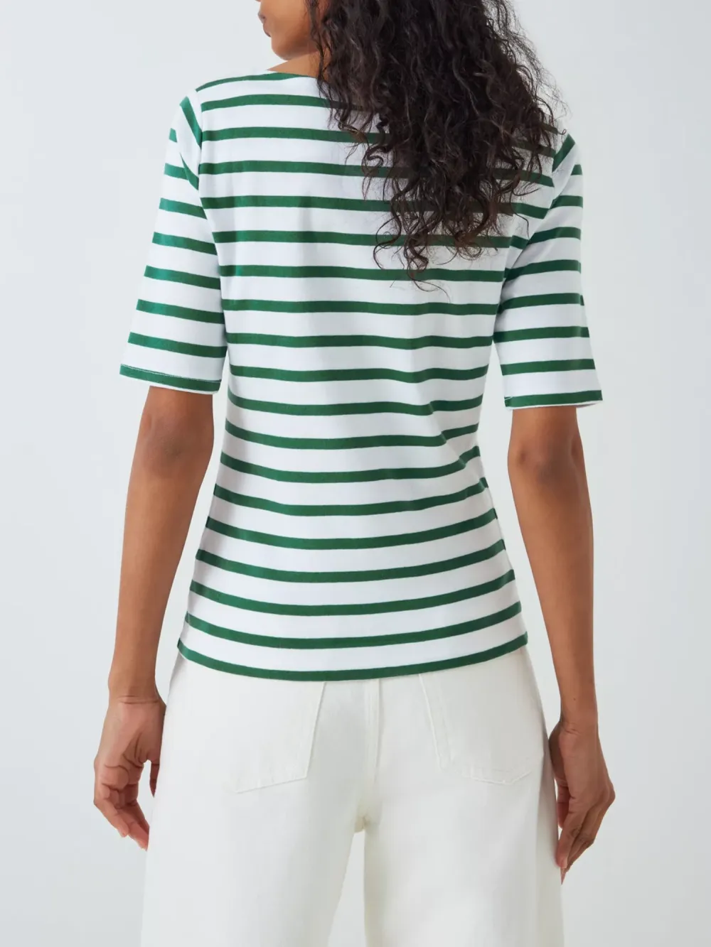 Striped Boat Neck Top