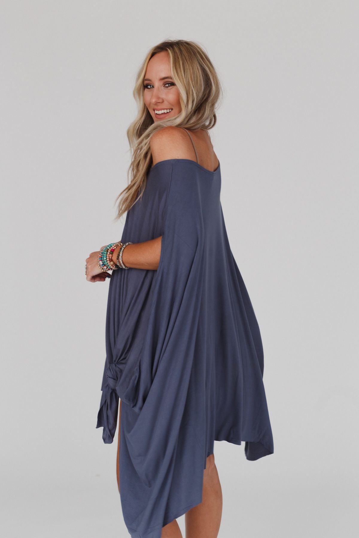 The Wren Tunic - Silver Denim