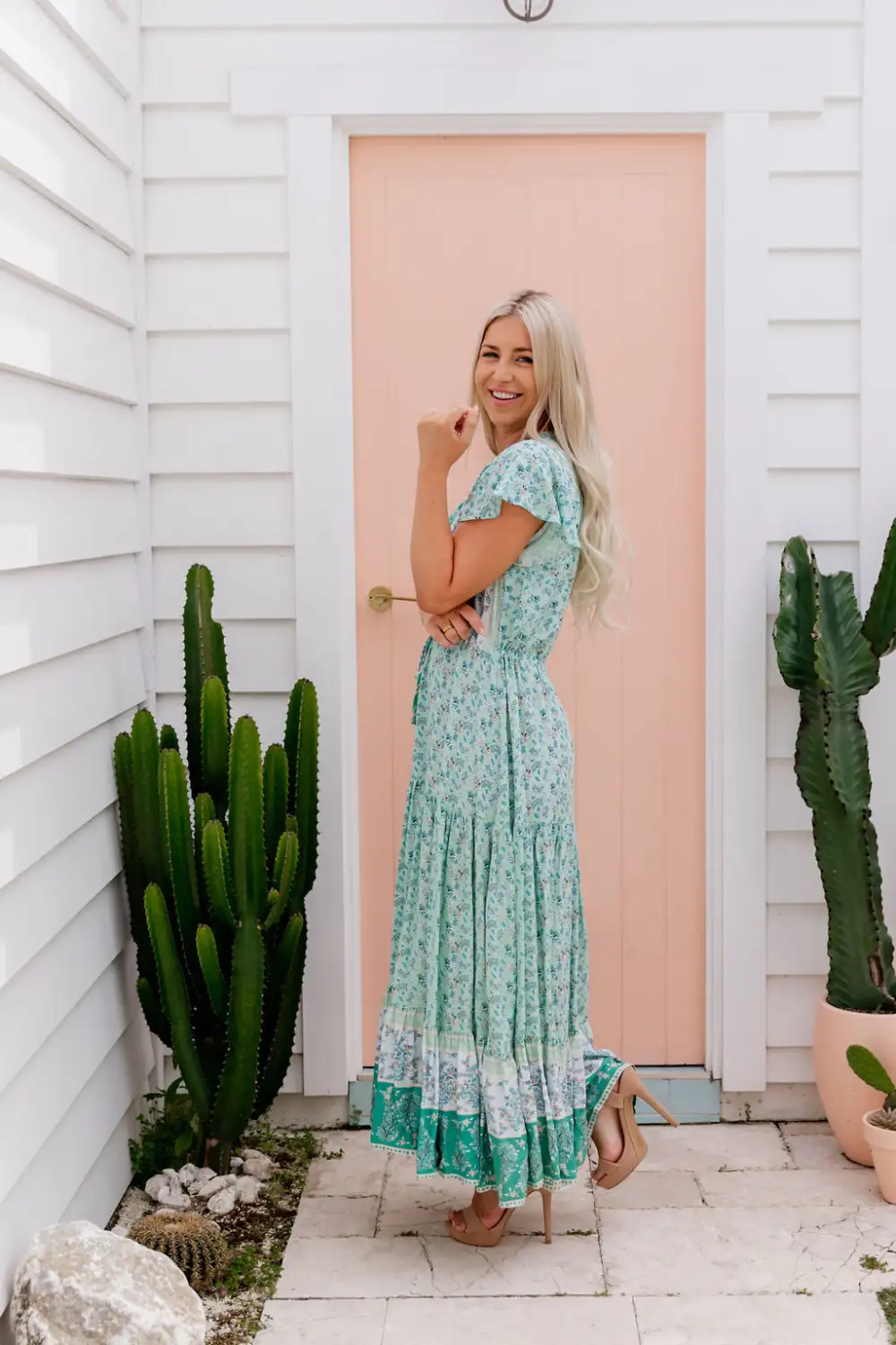 The Cora Maxi Dress - Peppermint