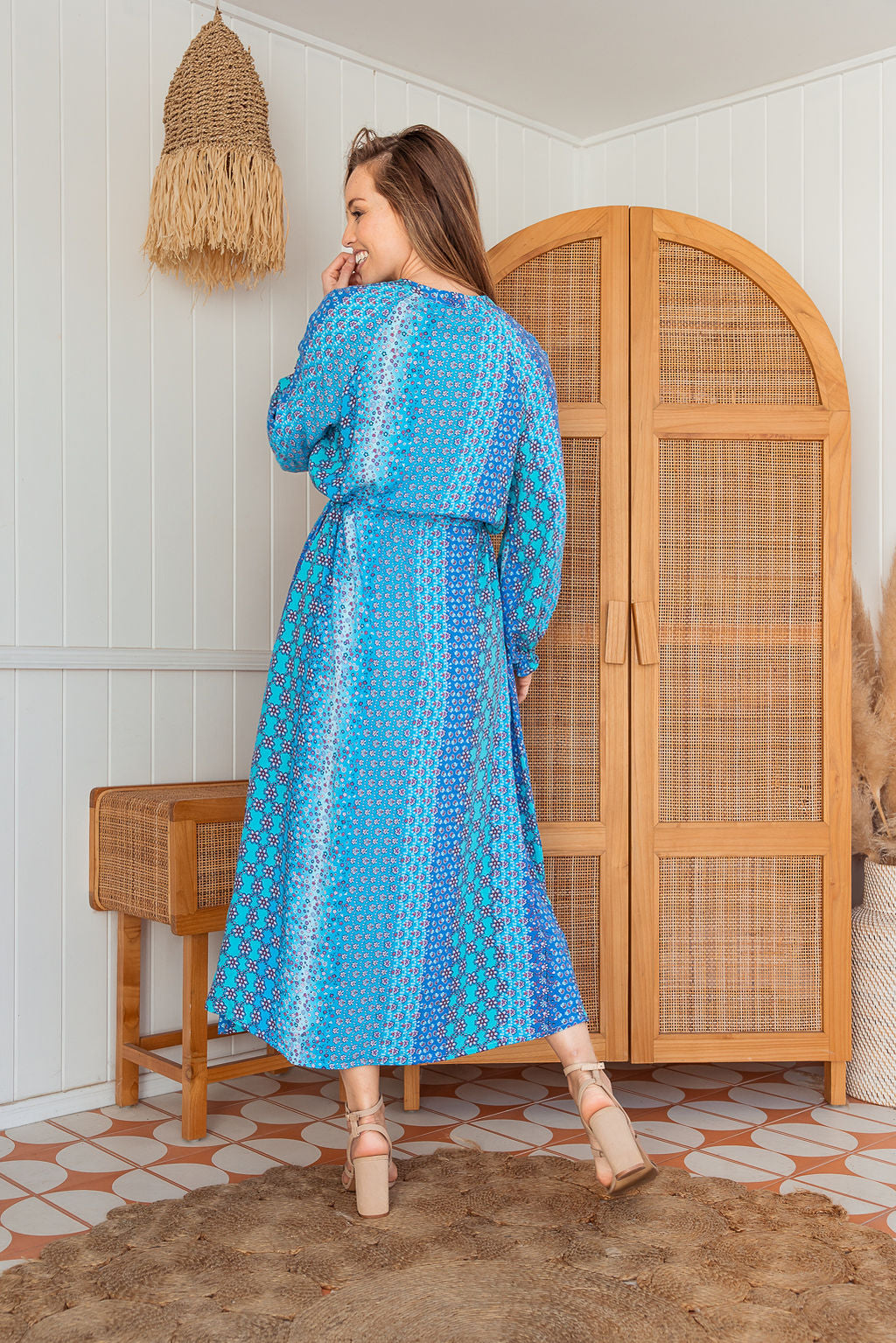 The Bonnie Dress - Bohemian Blue