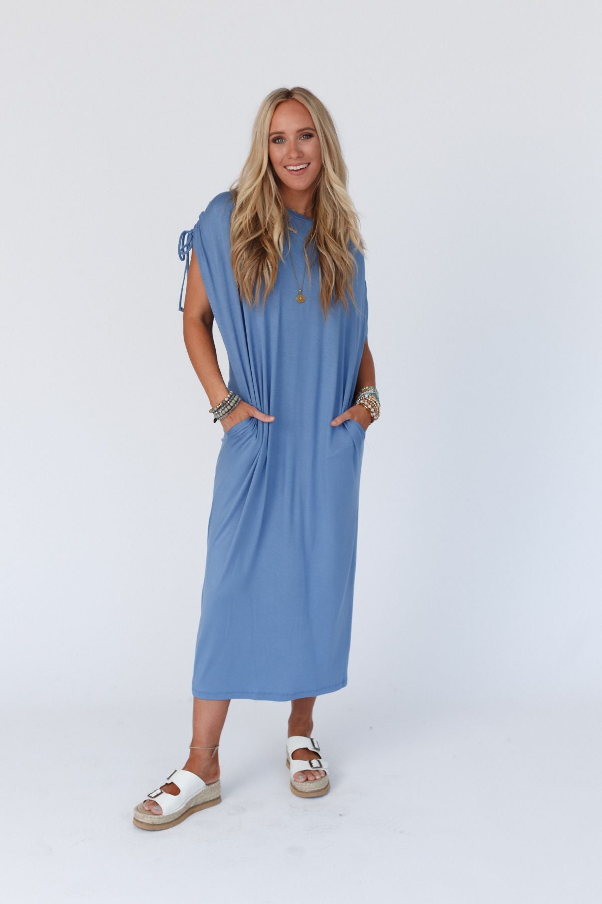 Luna Maxi Dress - Blue