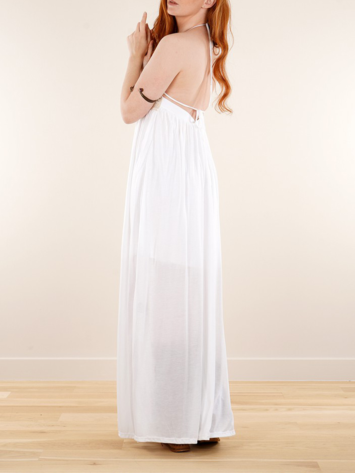 Strappy Bare Back Long Dress And Harem Pant Overalls