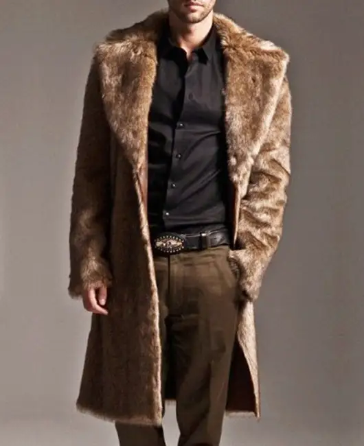 Casual Lapel Fuzzy Luxury Longline Coat