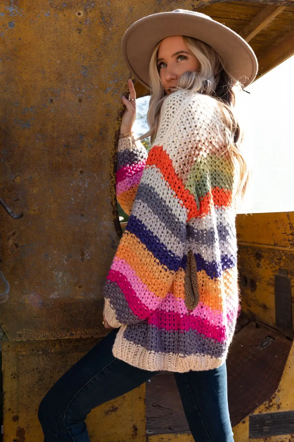 Wrapped up in Color Knit Cardigan - Cream