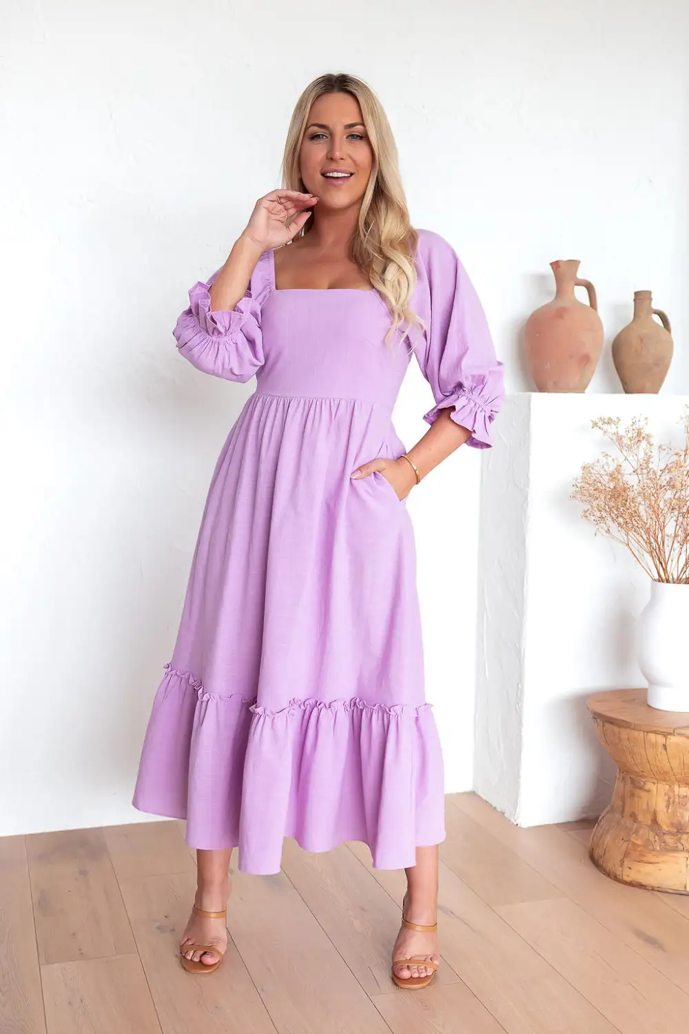 The Selena Dress - Lilac