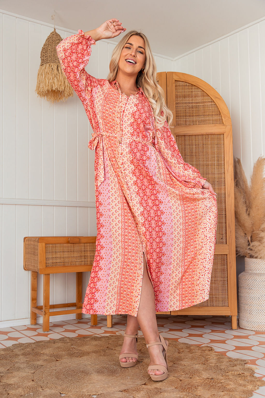 The Bonnie Dress - Pink Lemonade