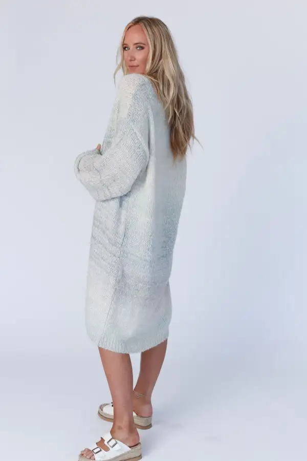 Cuddle Up Cozy Long Cardigan - Sage