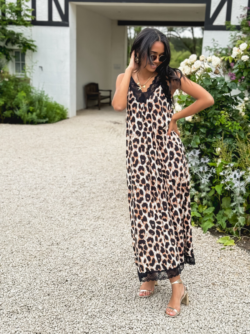 ORLANE LEOPARD LONG DRESS