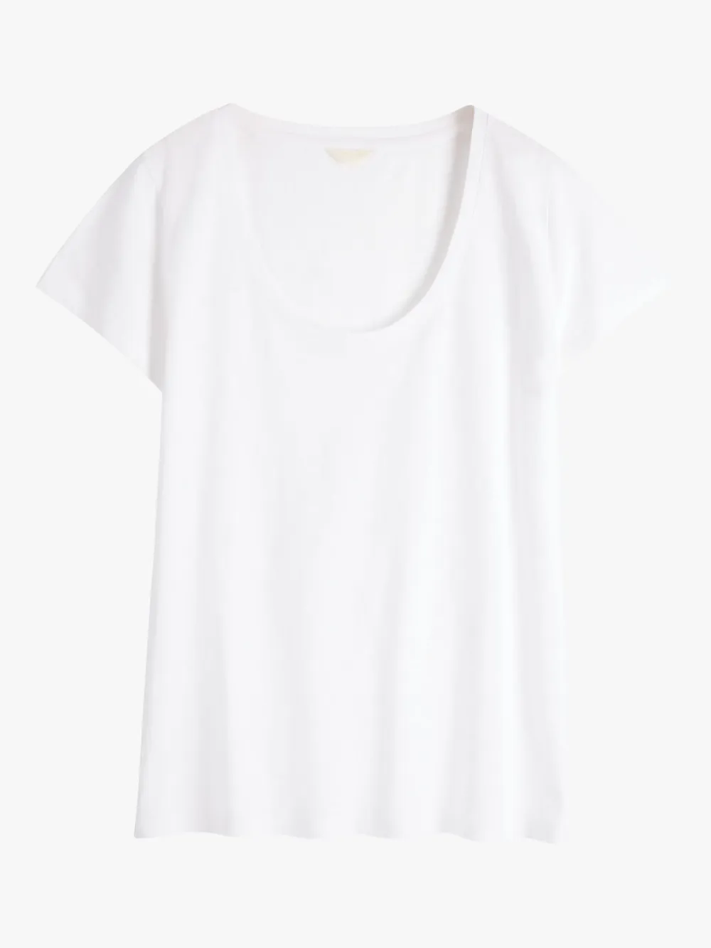 Hari Cotton Slub Scoop Neck T-Shirt