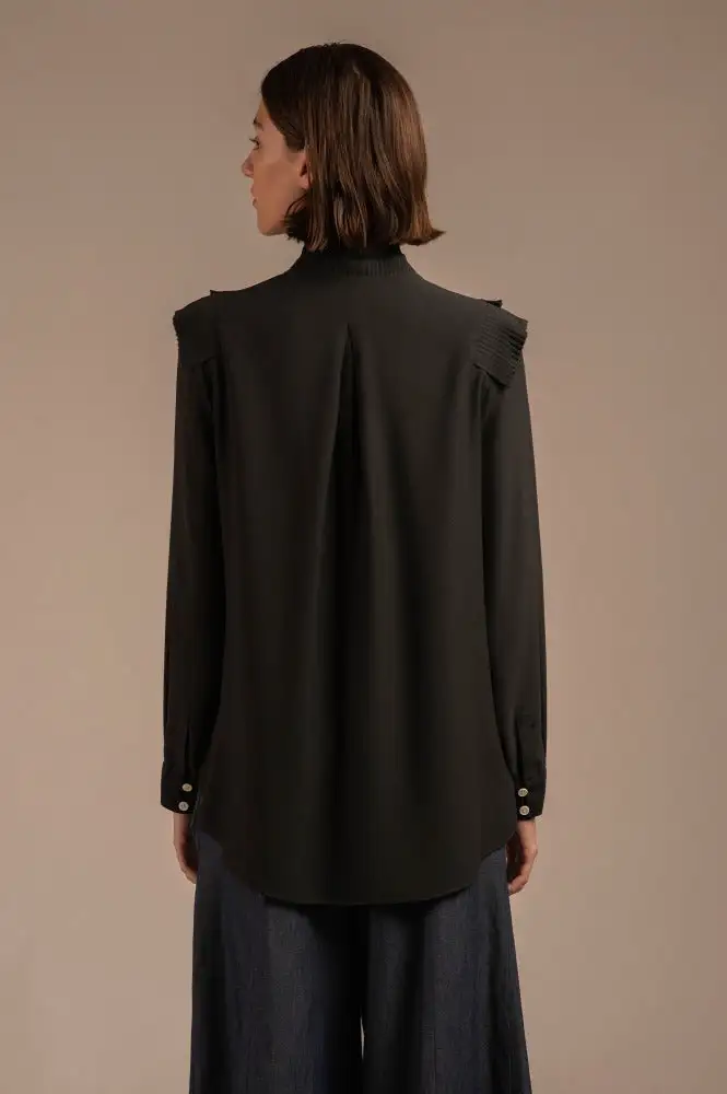 MAZAHUA GRAPHITE BLOUSE