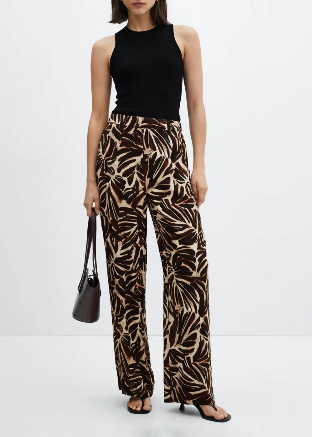 Flowy printed pants