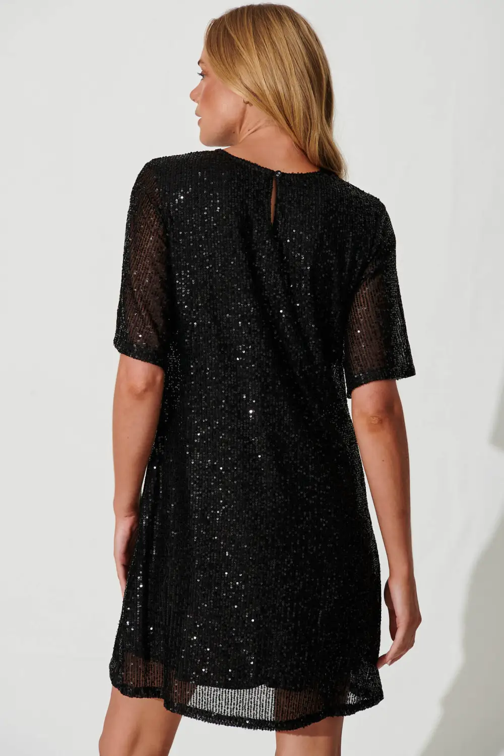 Its Me Dress In Black Sequin