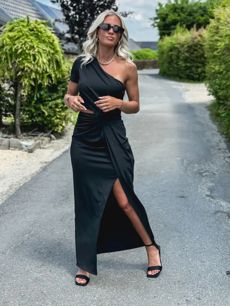 ARTEMIS LONG DRESS - BLACK