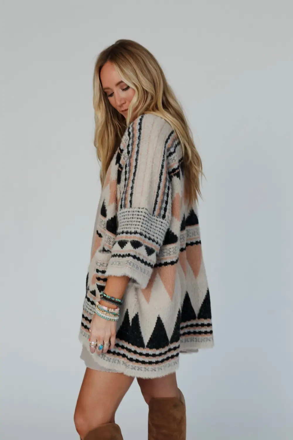 Keep It Up Oversized Cardigan - Mocha