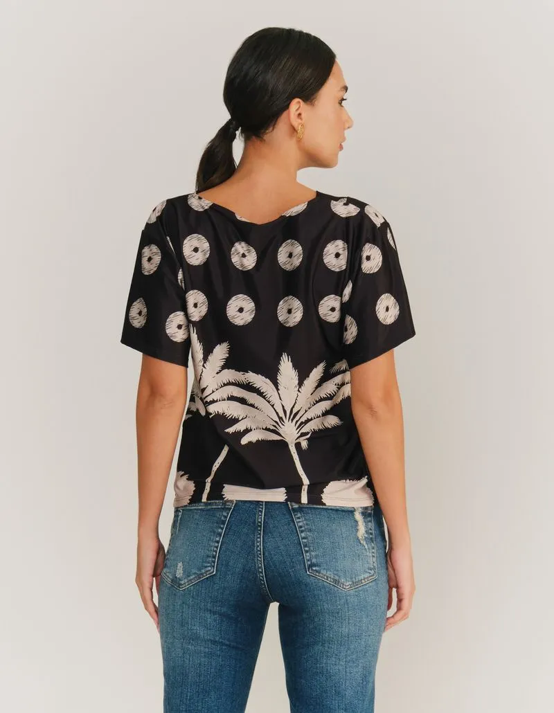 Printed Blouse Ventos - Black