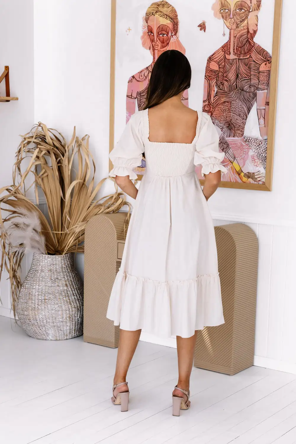 The Ayla Dress - Cream