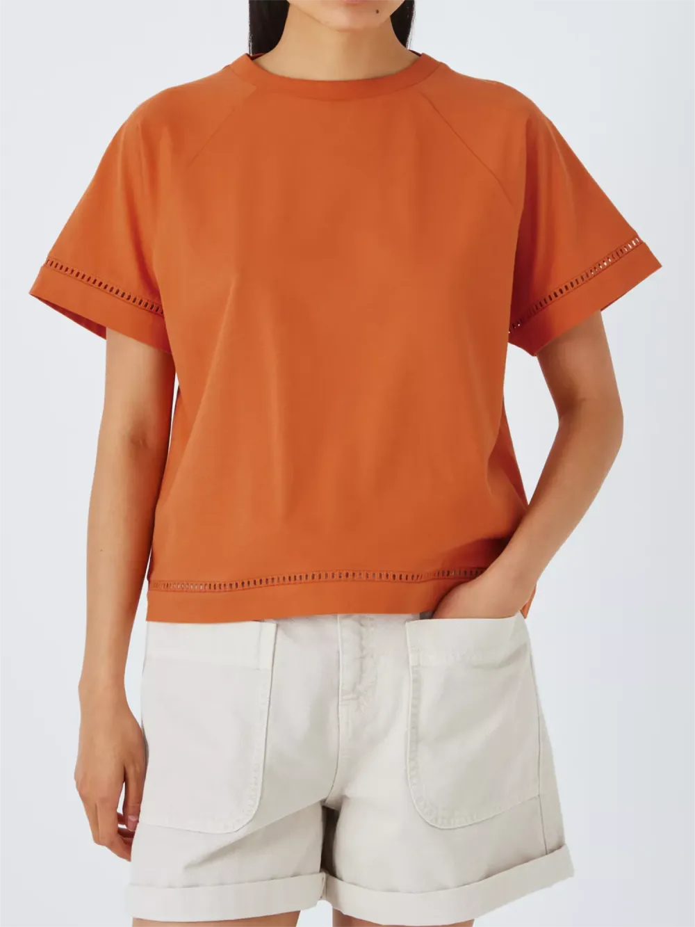 Ladder Trim Short Sleeve T-Shirt