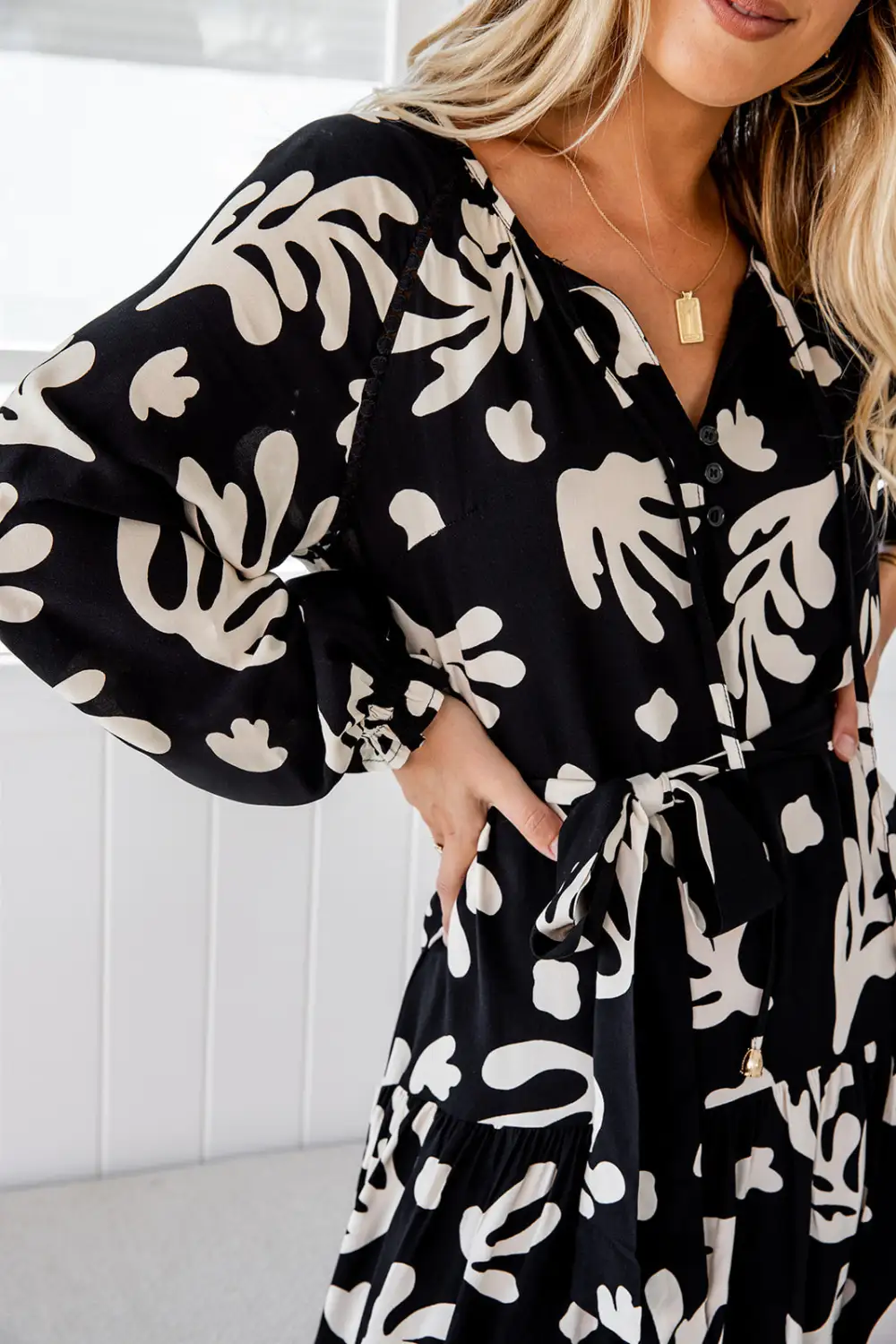 The Talulla Dress - Dark Tropical