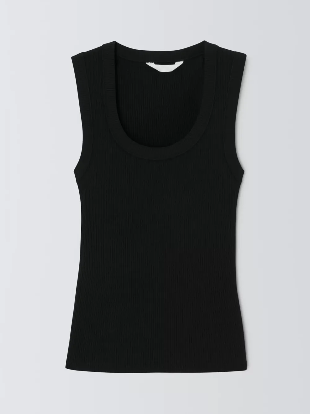 Ribbed Scoop Neck Vest Top