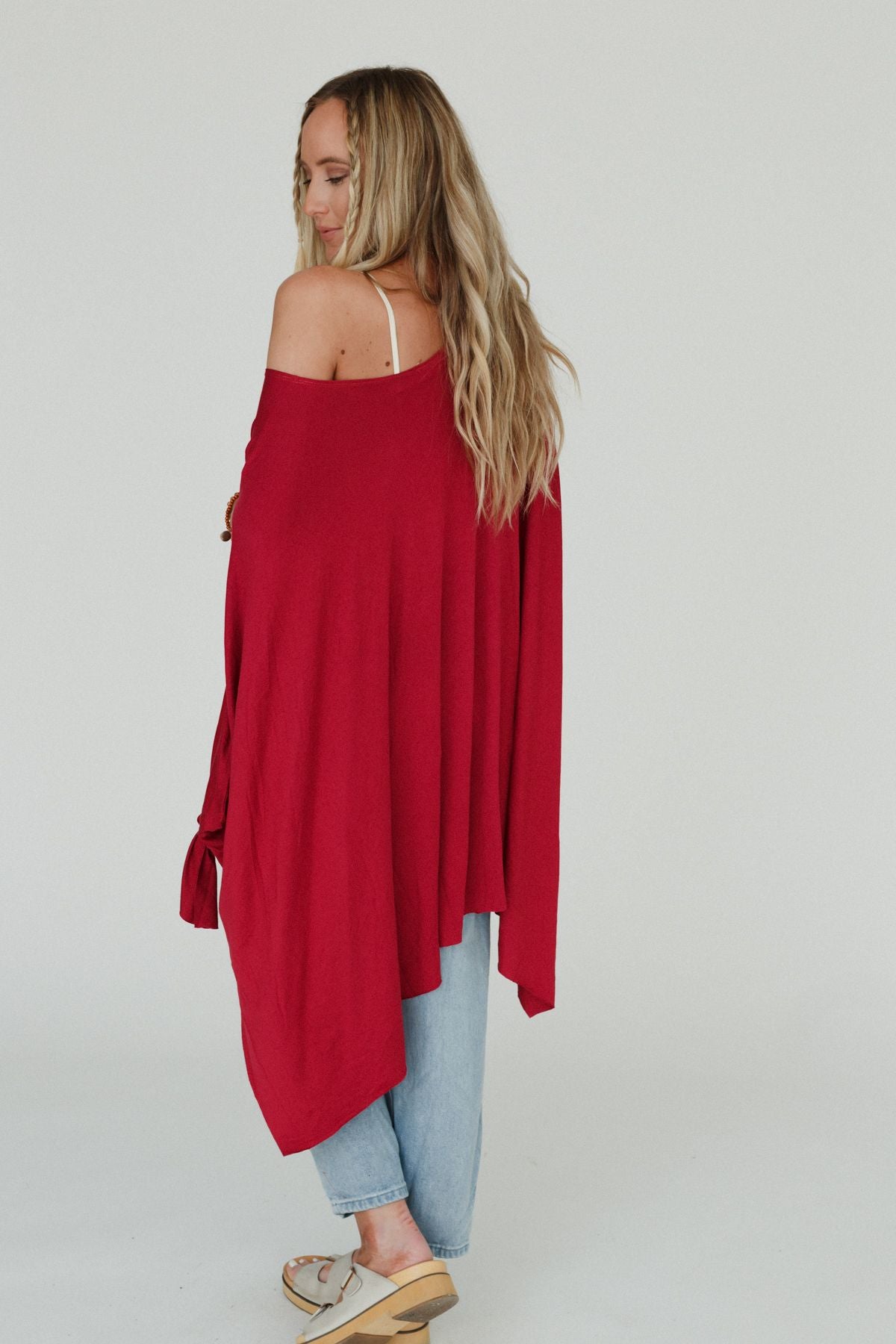 The Wren Tunic - Cranberry Red