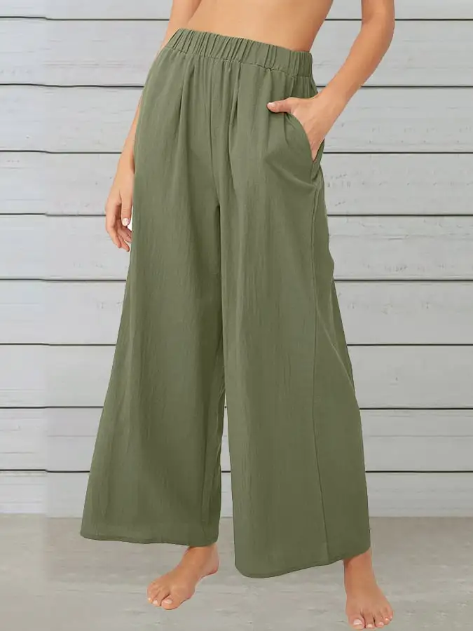 Women's Cotton Linen Loose Casual Pants