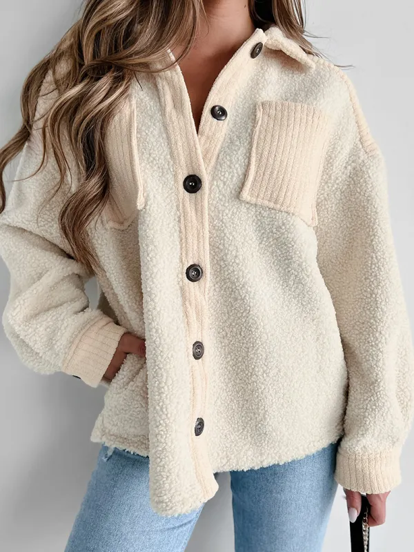 Women's Casual Elegant Plush Jacket Coat