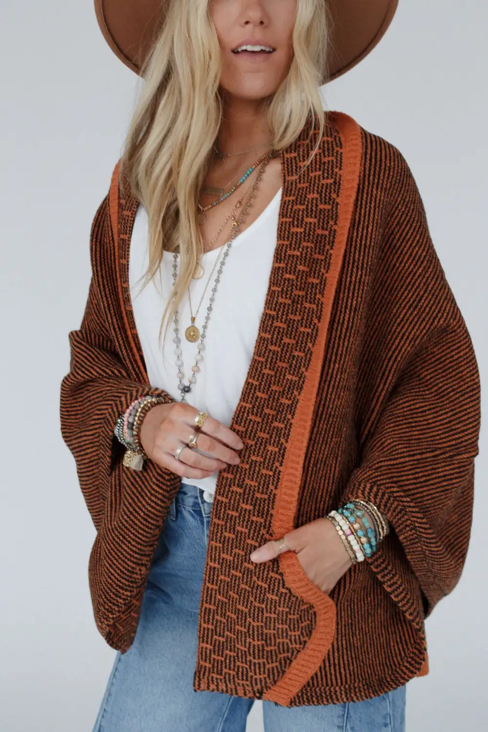 Blakely Cozy Knit Shawl - Camel