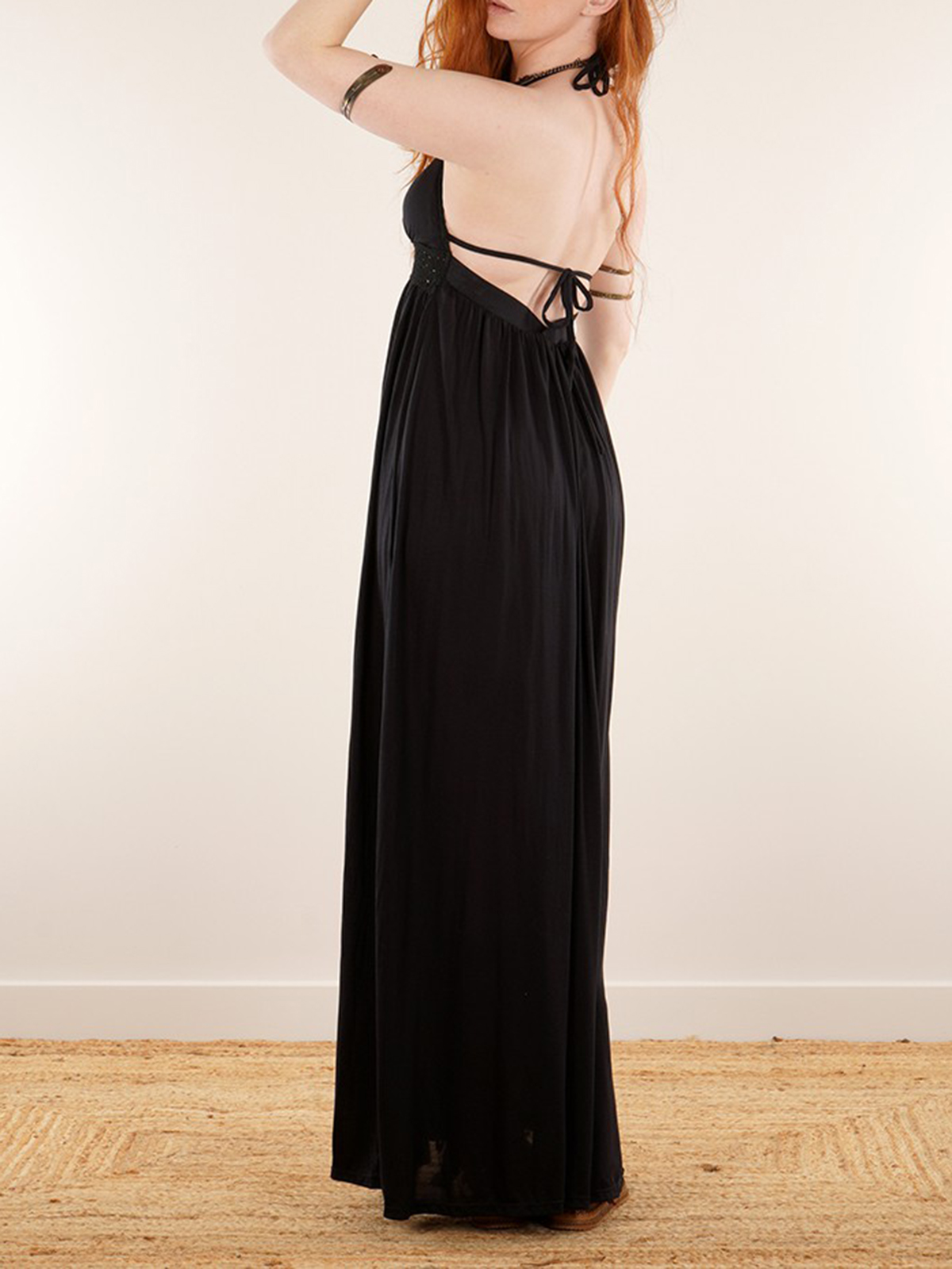 Strappy Bare Back Long Dress And Harem Pant Overalls