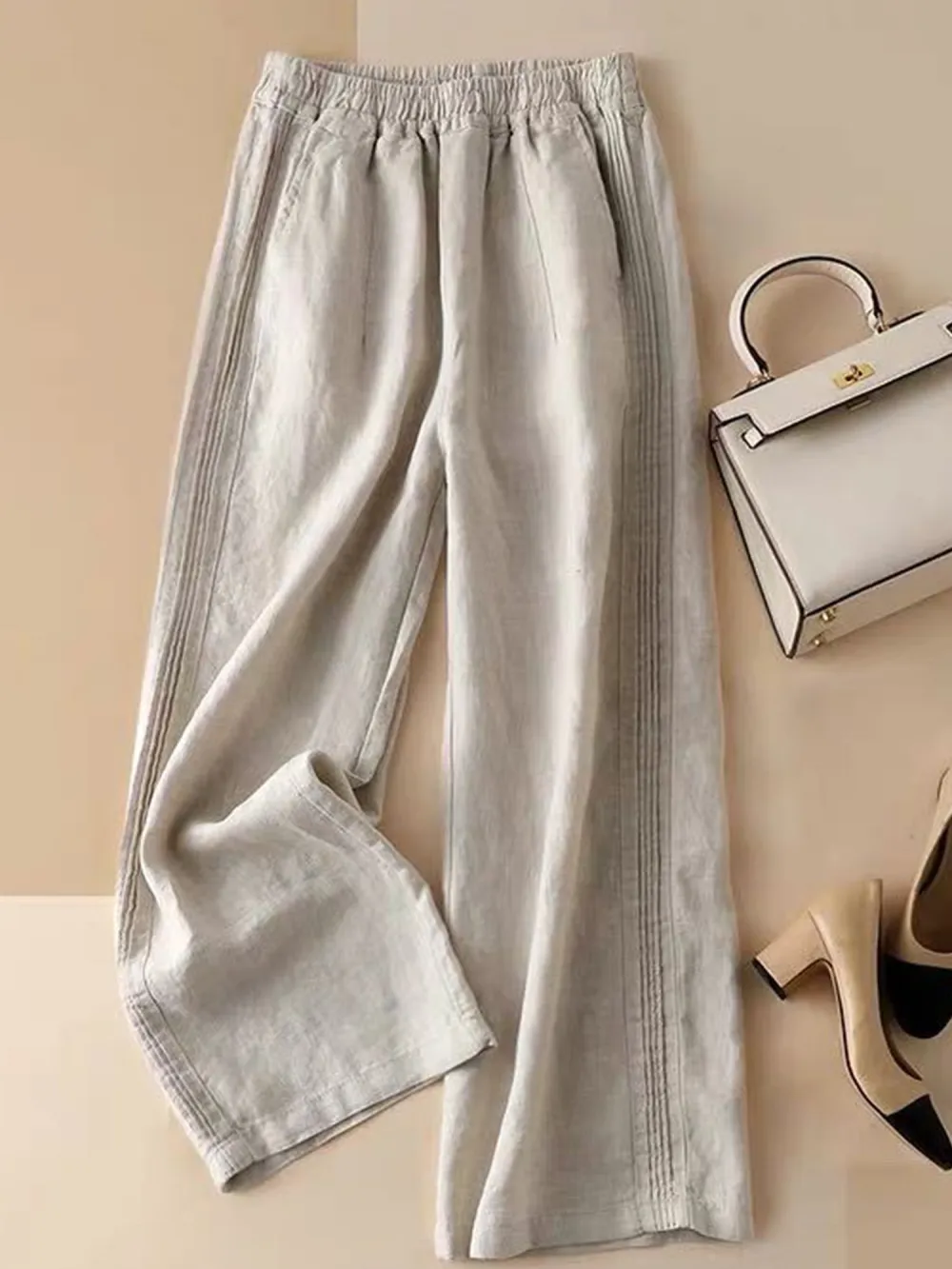 Women's Loose Cotton And Linen Casual Leggings
