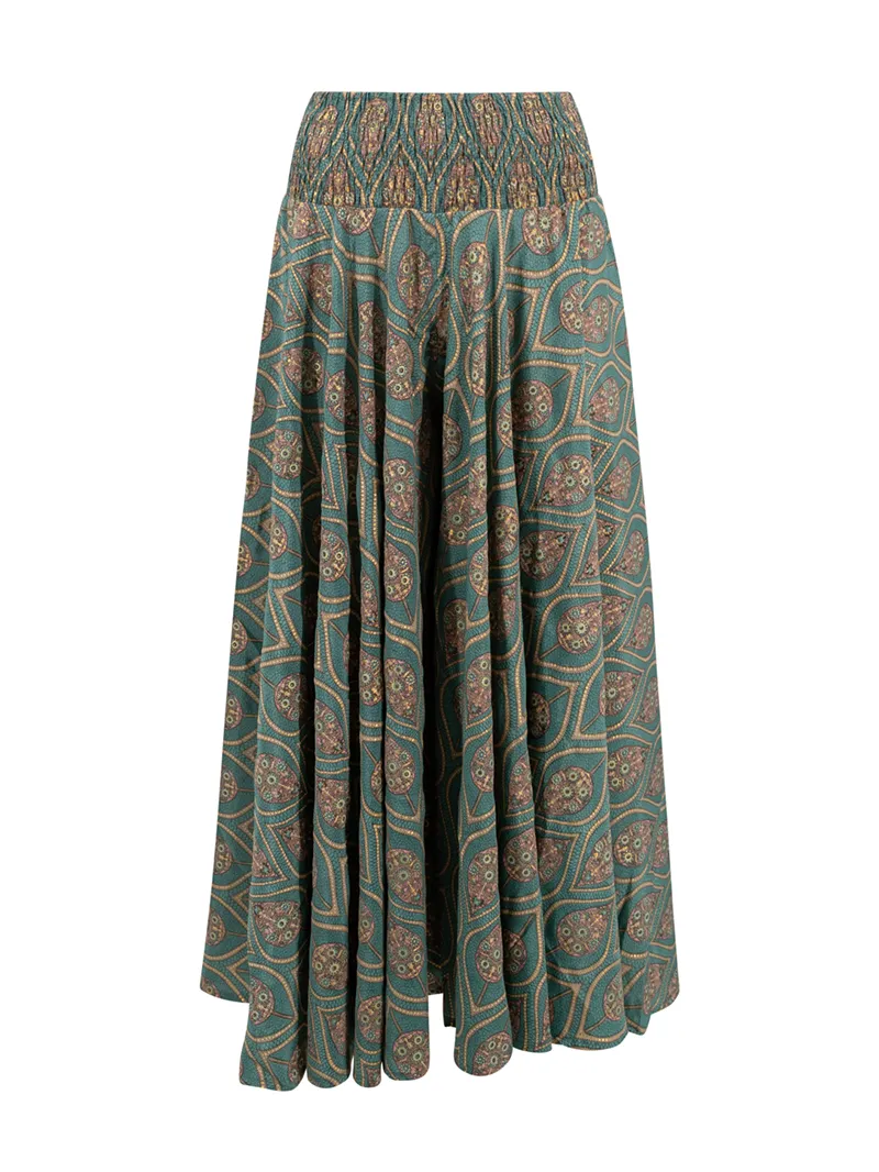 Loose Print Casual Skirts